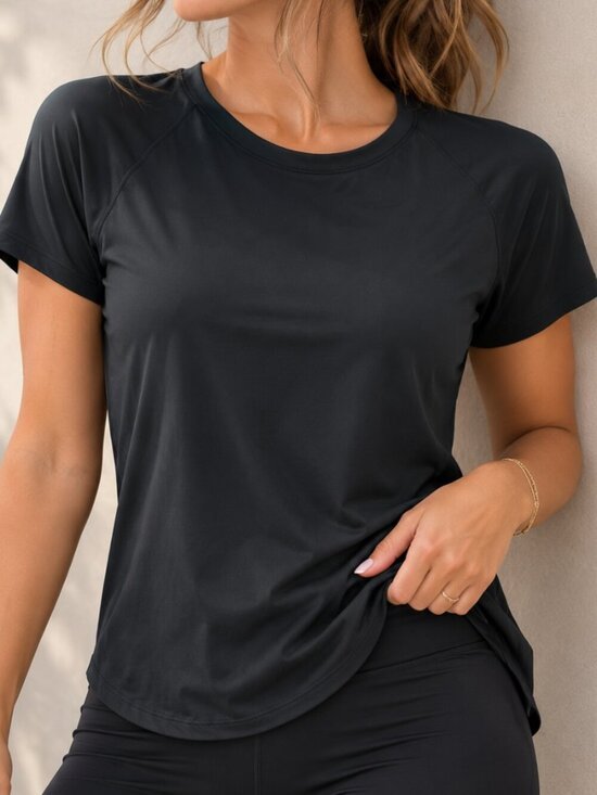 Champion Tops - Champion Black Athletic Classic T‎ Shirt Top